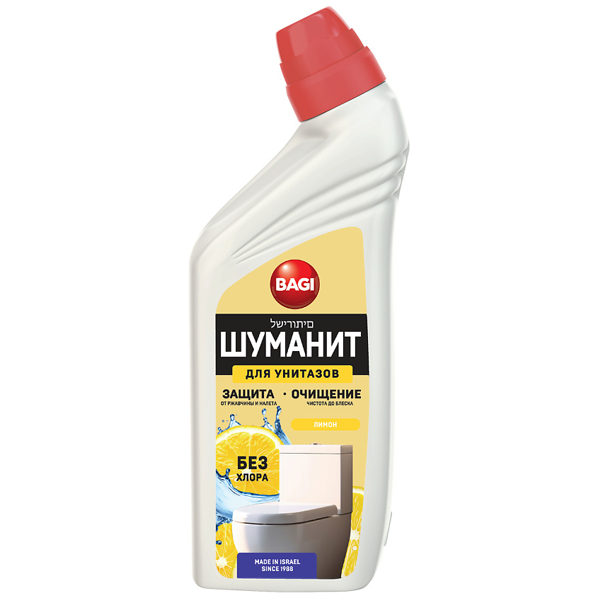 Изображение товара BAGI ШУМАНИТ ДЛЯ УНИТАЗОВ ЛИМОН 650 мл концентрированное чистящее средство
