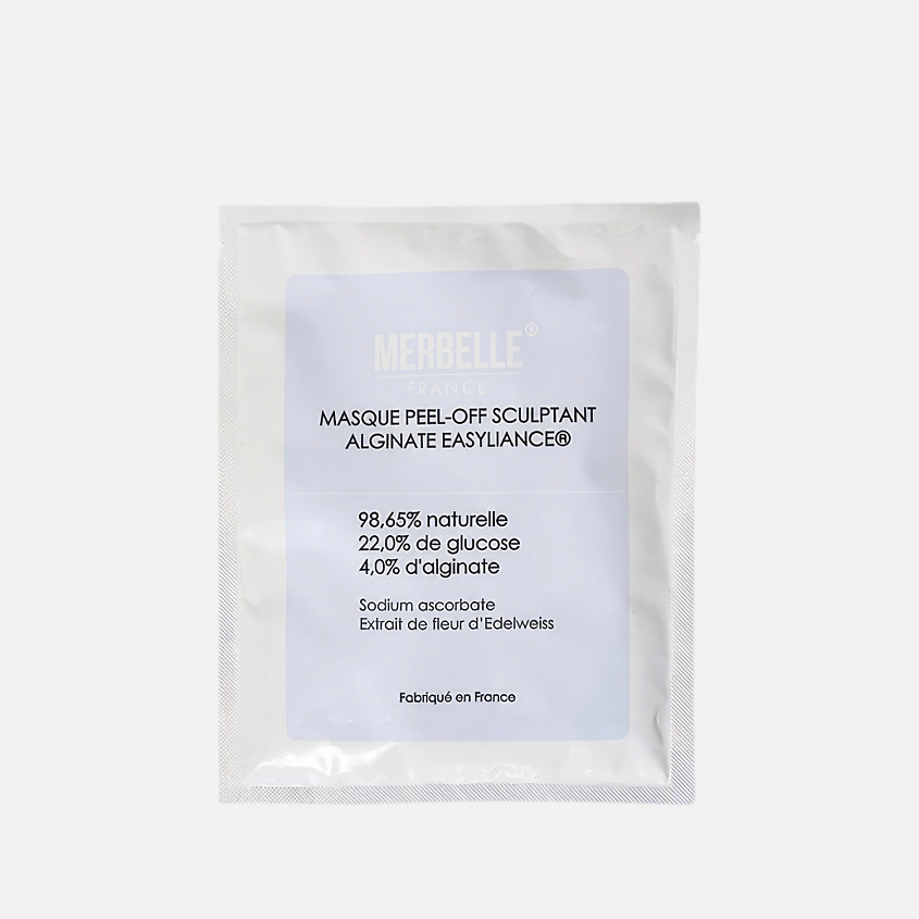 Изображение товара MERBELLE Маска для лица альгинатная моделирующая, лифтинг с экстрактом эдельвейса, лифтинг для упругости и сияния с экстрактом эдельвейса, 30 г