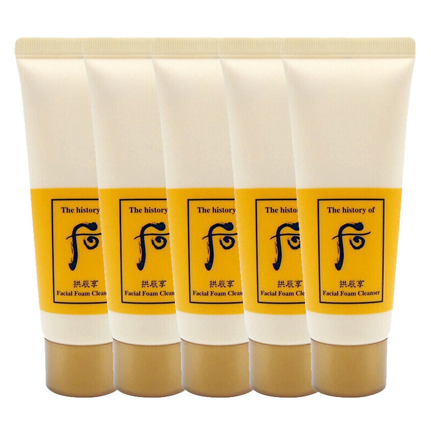 Изображение товара THE HISTORY OF WHOO Набор миниатюр Gongjinhyang Facial Foam Cleanser, 5x40 мл