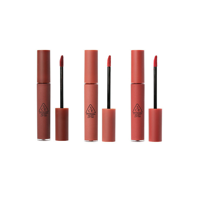 Изображение товара 3CE Набор тинтов для губ Velvet Lip Tint матовый TAUPE GOING RIGHT DAFFODIL
