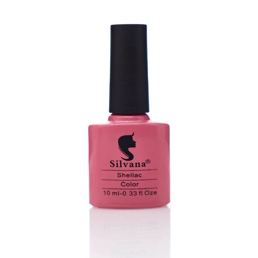 Изображение товара SILVANA Гель-лак для ногтей Shellac, Нежно-розовый с блесками, 10 цвет