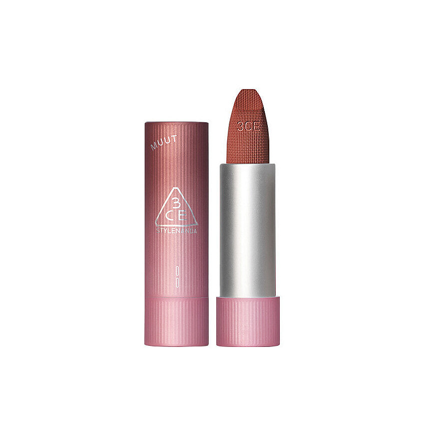Изображение товара 3CE Матовая помада для губ [3CE X MUUT] Cashmere Hug Lipstick, BLUSH BROWN