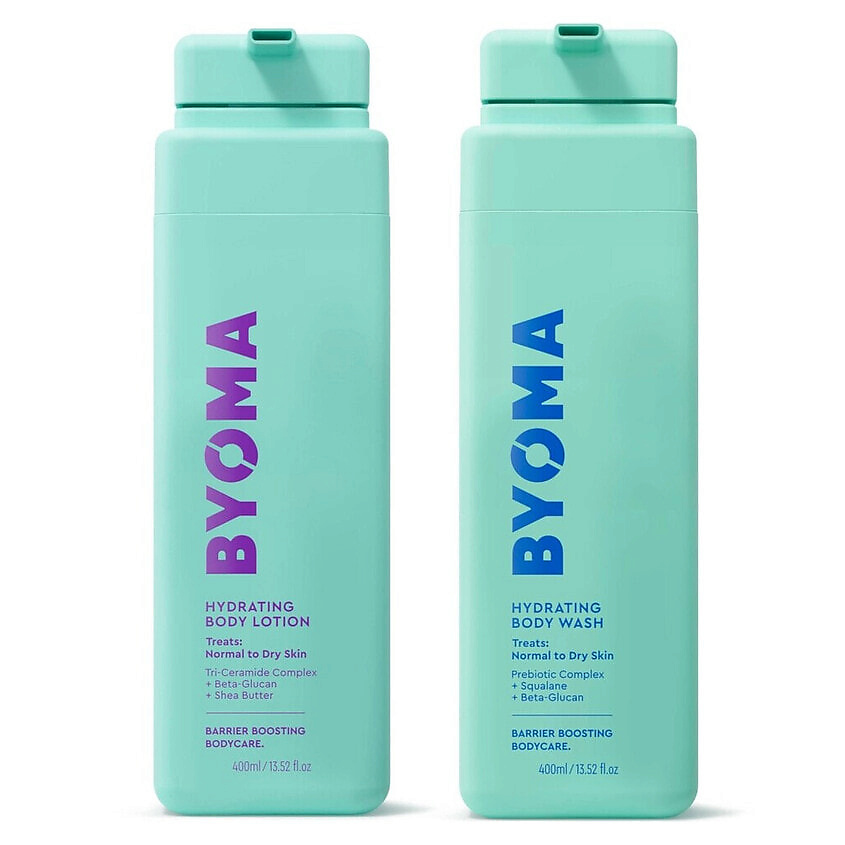 Изображение товара BYOMA Набор: увлажняющий гель для душа и увлажняющий лосьон для тела, 400 мл + 400 мл