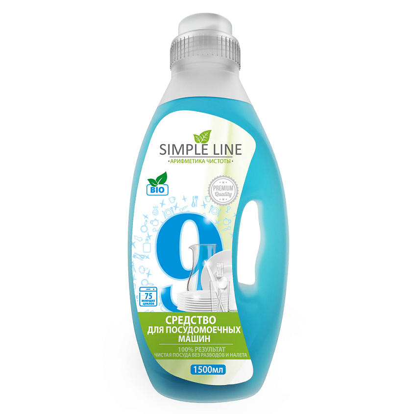 Изображение товара SIMPLE LINE Моющее средство для посудомоечных машин, 1500 мл