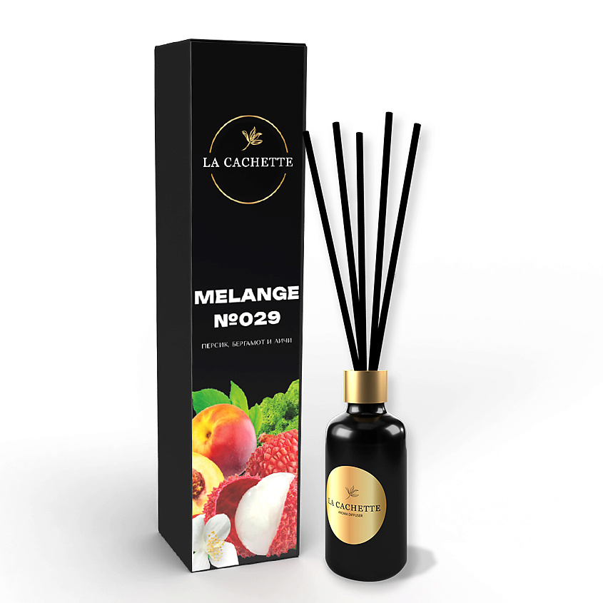 Изображение товара Аромадиффузор LA CACHETTE 50 мл с нотами личи и апельсина для дома и офиса