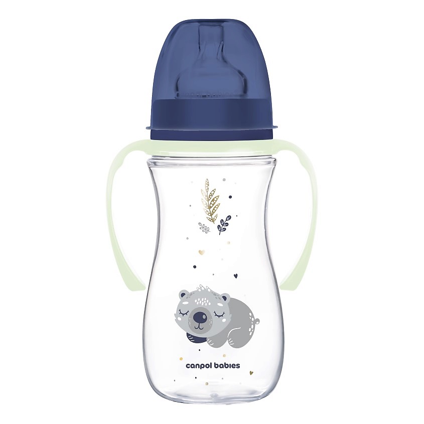 Изображение товара CANPOL BABIES Бутылочка для кормления Sleepy Koala со светящимися ручками, Голубой
