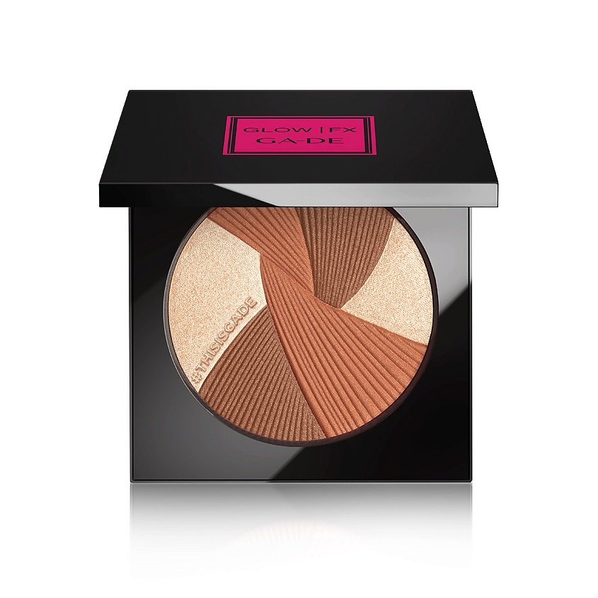 Изображение товара Натуральная палетка для лица GA-DE GLOW FX No 143 Bronze Twist - бронзер, румяна и хайлайтер