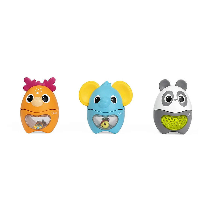 Изображение товара CHICCO Игрушки-пирамидки "Весёлые животные" Activity Animals, Мультиколор