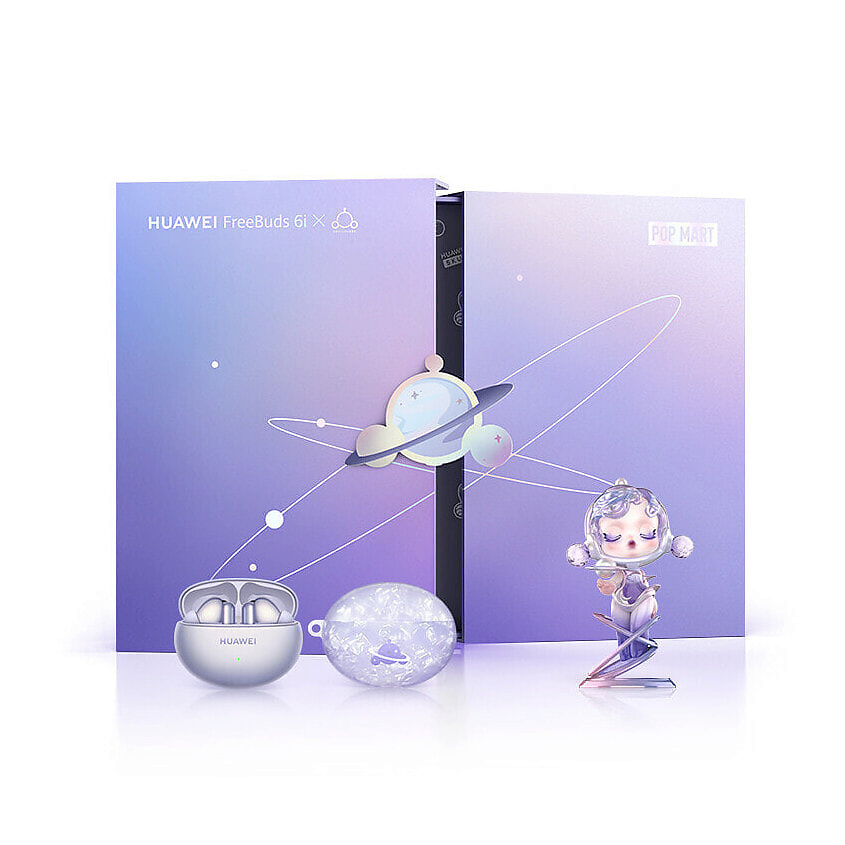 Изображение товара Беспроводные наушники HUAWEI Wireless Headphone Сиреневые с шумоподавлением