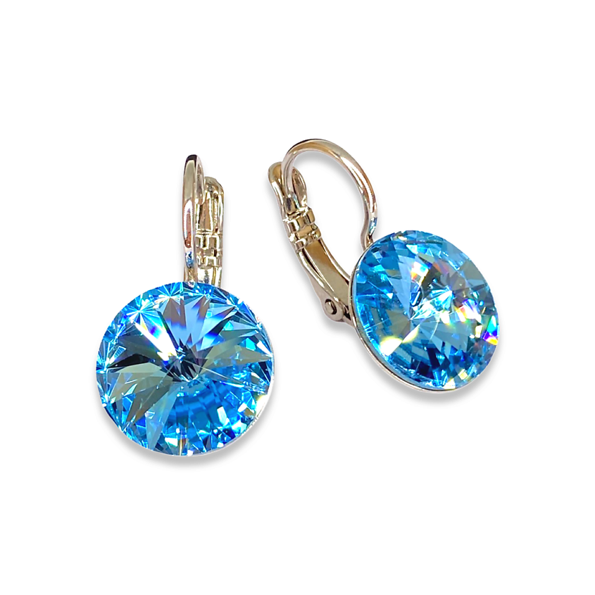 Изображение товара AMANTE CRYSTAL Серьги RIVOLI 12, Цвет: голубой