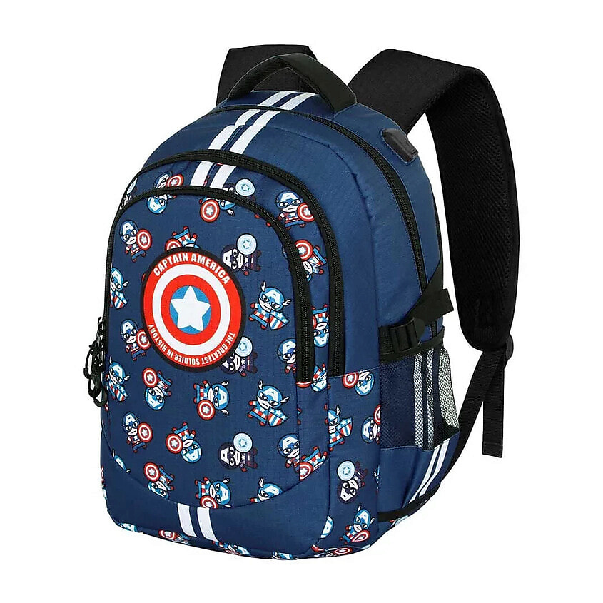 Изображение товара Беговой рюкзак Marvel Captain America Plus с USB и водоотталкивающим материалом