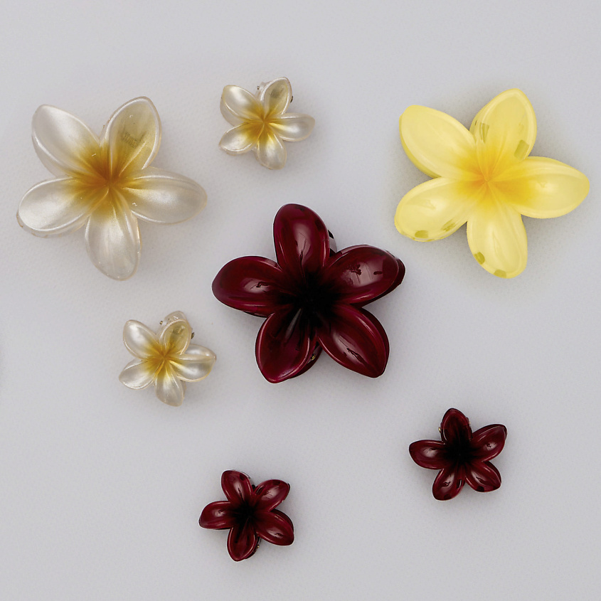 Изображение товара ZIKOLKI STORE Заколка крабик аксессуар для волос цветок подарочный набор крабов, 7 шт.