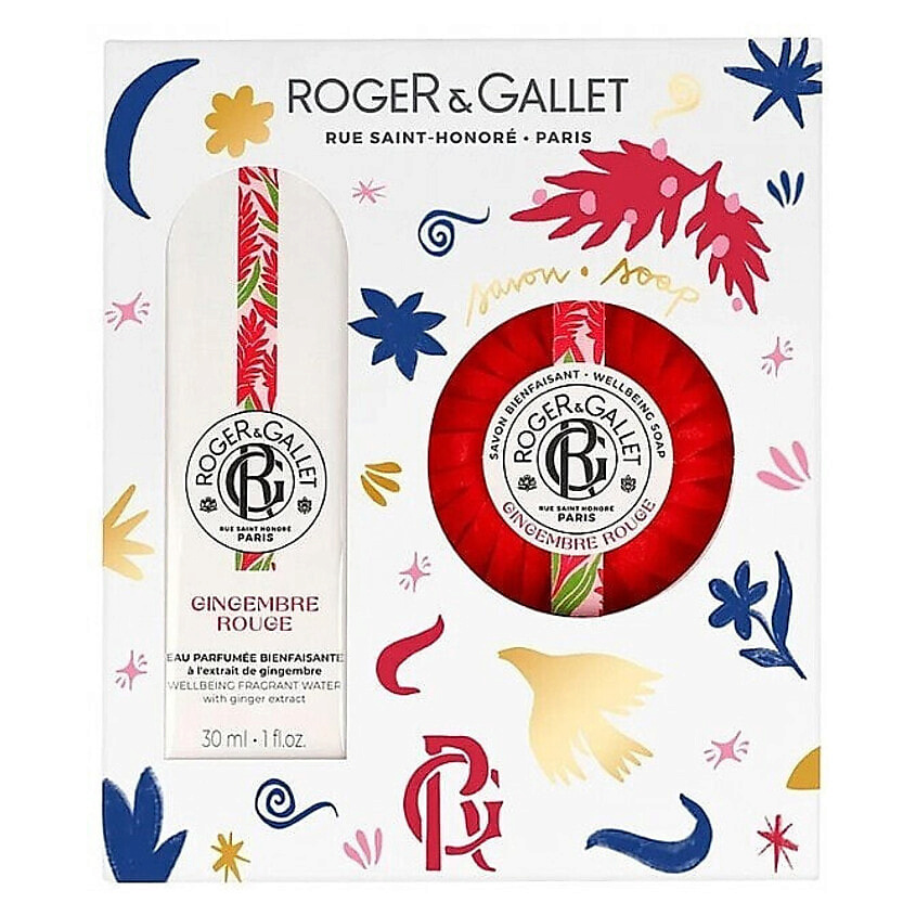 Изображение товара Парфюмерный набор Roger Gallet Gingembre Rouge душистая вода 30 мл и мыло 100 г