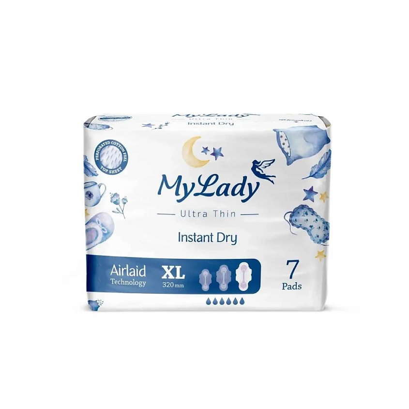 Изображение товара MYLADY Ультратонкие прокладки Instant Dry XL, 7 шт с защитой от протекания