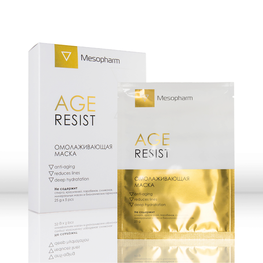 Изображение товара MESOPHARM Омолаживающая маска AGE RESIST, 5 шт х 25 г