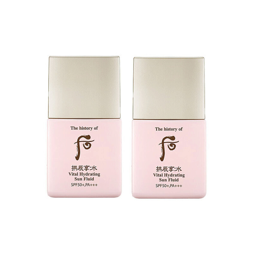 Изображение товара THE HISTORY OF WHOO Флюид Gongjinhyang Soo Soo-Yeon Vital Hydrating Sun Fluid SPF 50+, 2 x 13 мл