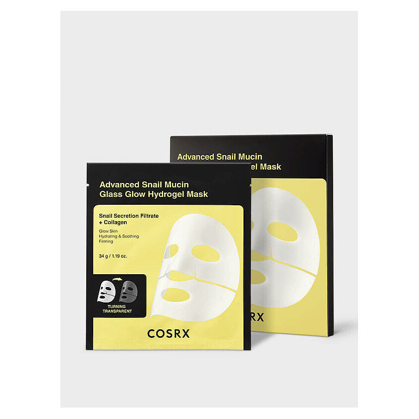 Изображение товара COSRX Гидрогелевая маска Advanced Snail Mucin Glass Glow, 34 г
