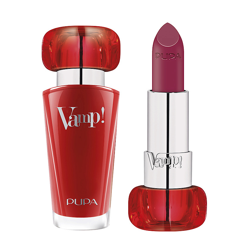 Изображение товара PUPA Губная помада Vamp! Lipstick, № 201 Темная вишня, 3,5 г