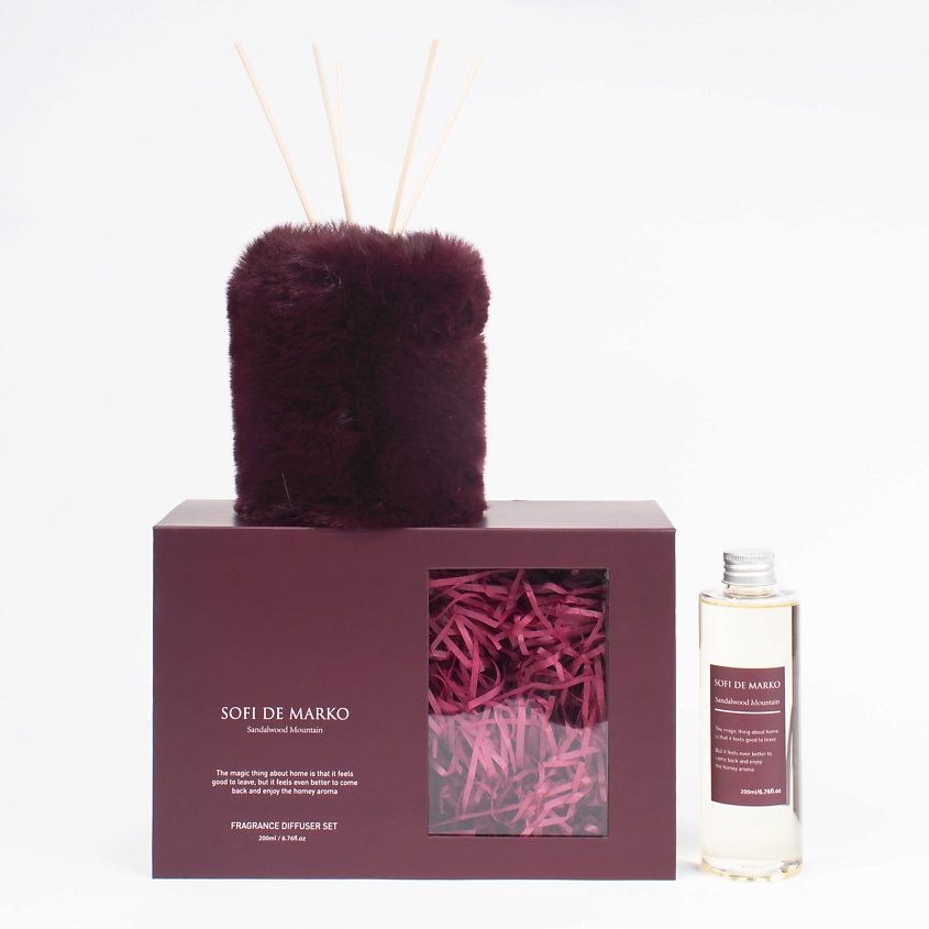Изображение товара Ароматический диффузор SOFI DE MARKO Sandalwood Mountain 200 мл коллекция Fluffy