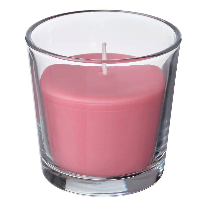 Изображение товара IKEA Ароматическая свеча Ванильная земляника, Розовый