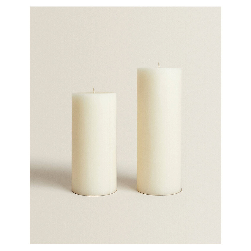Изображение товара ZARA HOME Свеча декоративная 9 x 20 x 9 см, Белый