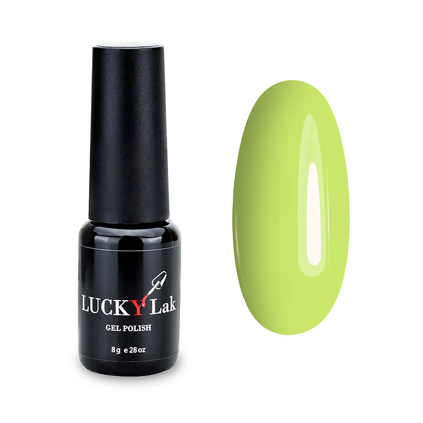 Изображение товара Гель лак LUCKYLAK Firstloue №008 Желто-зеленый стойкое покрытие
