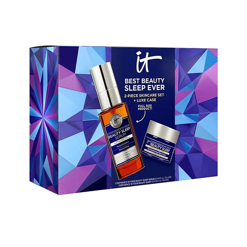 Изображение товара IT COSMETICS Набор для ухода за лицом Your Beauty Sleep Essentials, 30 мл + 14 мл + 1 шт.