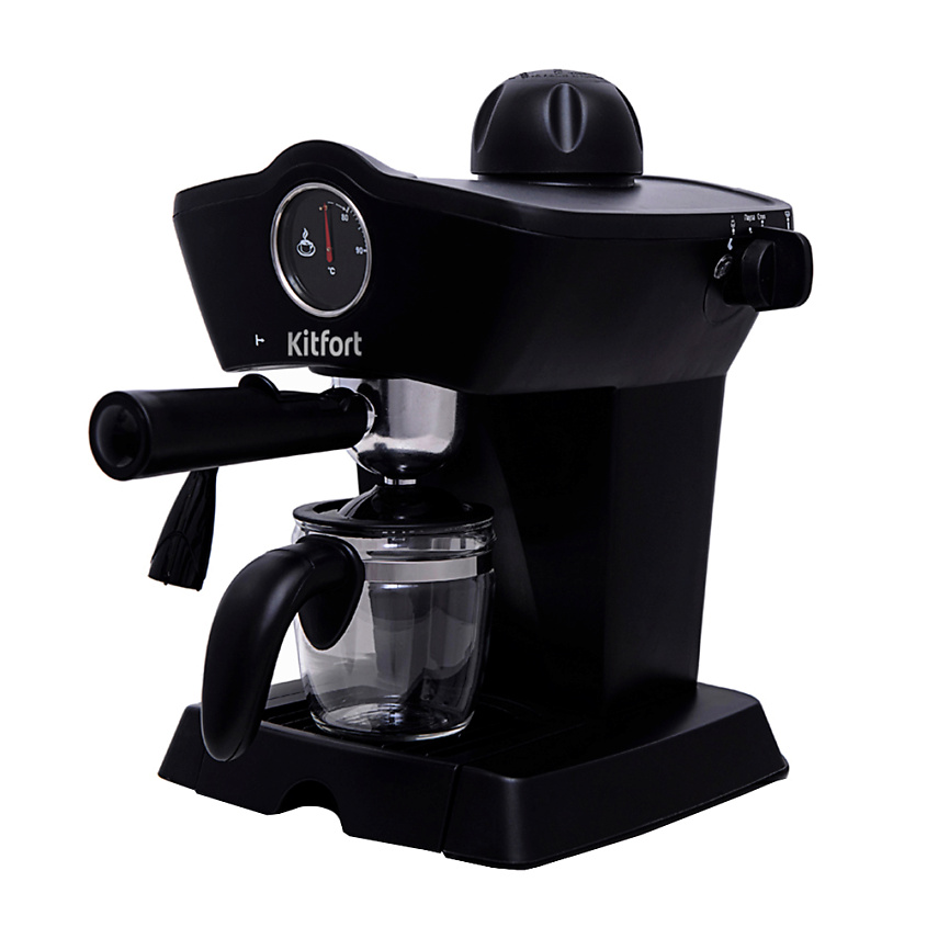 Изображение товара Кофеварка KITFORT KT-706 рожковая полуавтоматическая с функцией взбивания молока