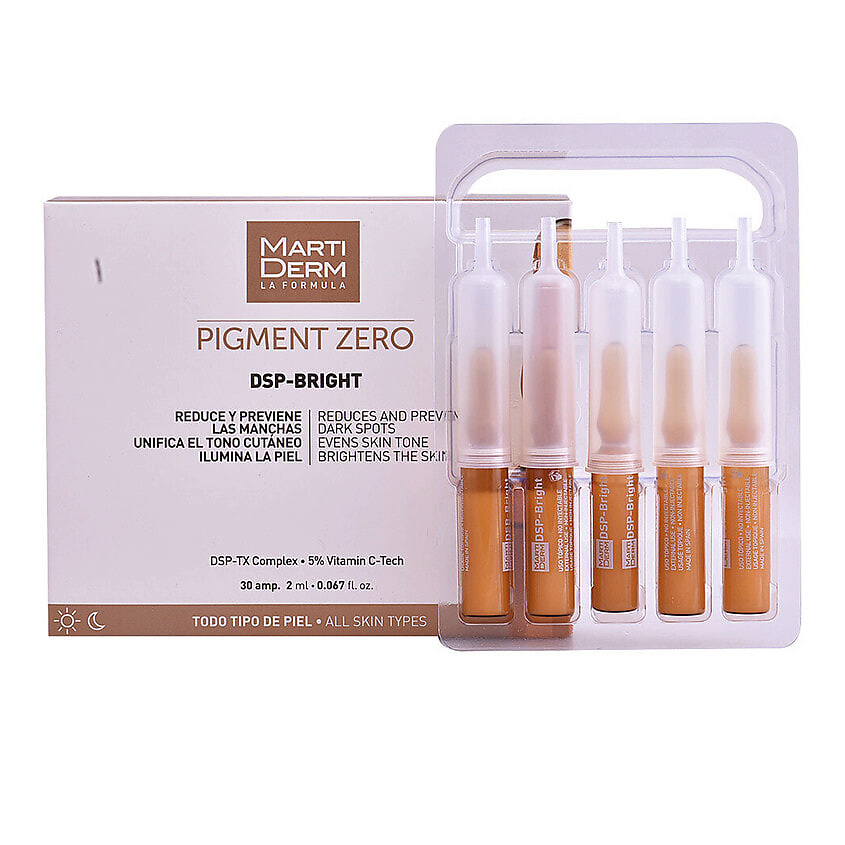 Изображение товара MARTIDERM Ампулы от пигментных пятен Pigment Zero DSP‑Bright Ampoules, 30 шт.
