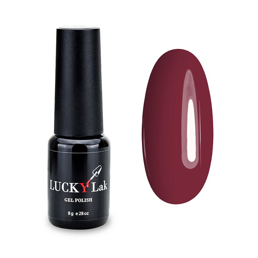 Изображение товара Гель-лак Kapsula №40 Бордовый LUCKYLAK 8 мл стойкое покрытие дизайн маникюра