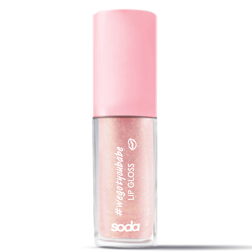 Изображение товара SODA GLITTER LIPGLOSS #wegotyoubabe БЛЕСК ДЛЯ ГУБ, 103 PEACH QUEEN, 3,8 мл