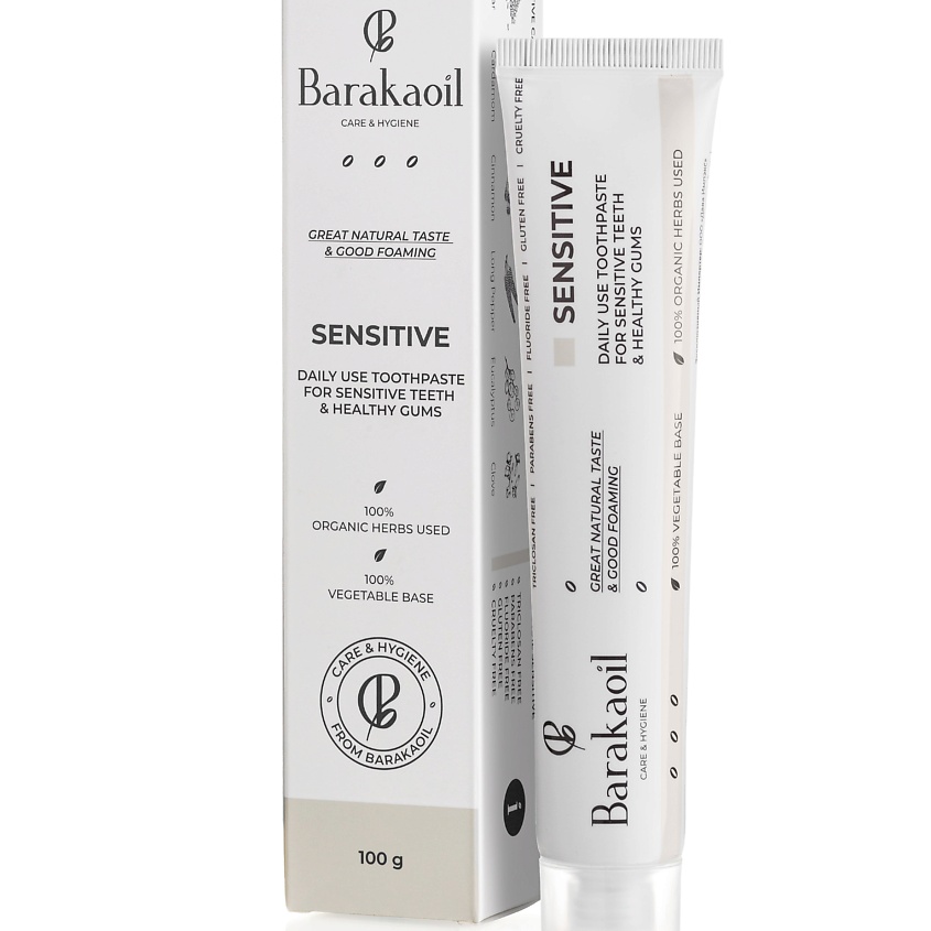 Изображение товара BARAKAOIL Зубная паста Sensitive, 100 г