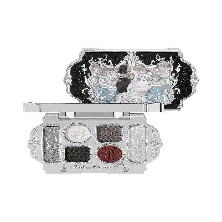 Изображение товара FLOWER KNOWS Палетка Swan Ballet Six-Color Makeup Palette, 02 Black Swan
