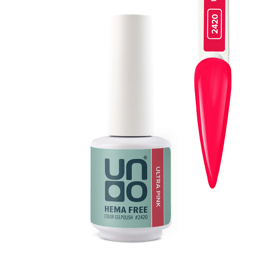Изображение товара UNO Гель-лак для ногтей HEMA FREE, №2420 Ультра розовый