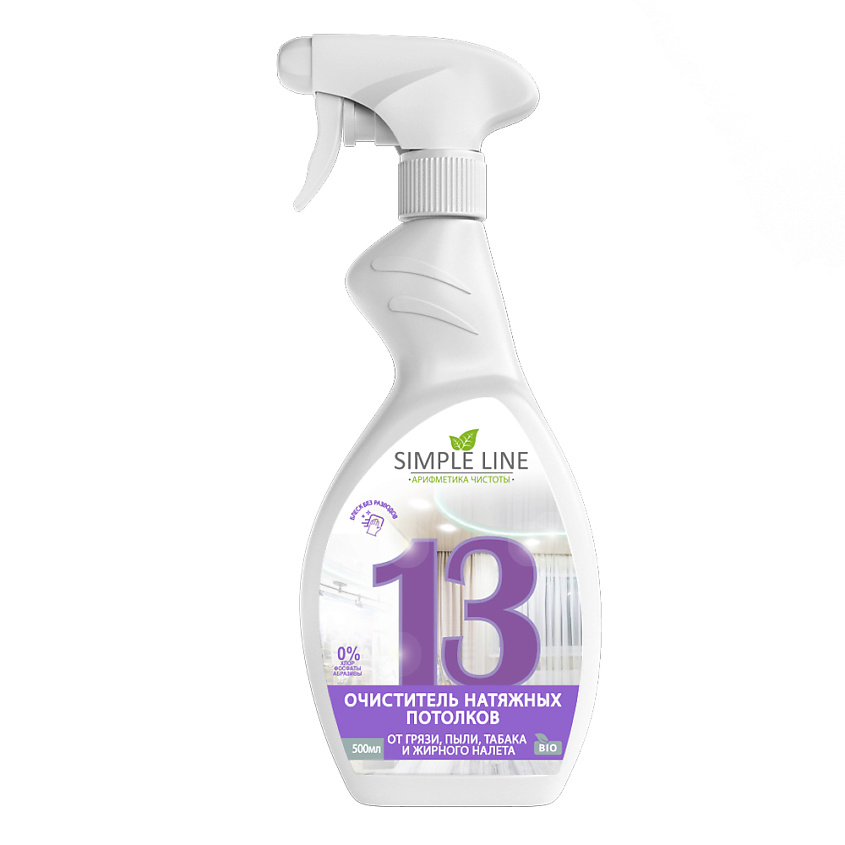 Изображение товара Универсальное чистящее средство SIMPLE LINE для натяжных потолков 500 мл