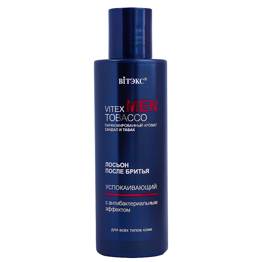 Изображение товара ВИТЭКС Лосьон после бритья успокаивающий для всех типов кожи MEN TOBACCO, 150 мл