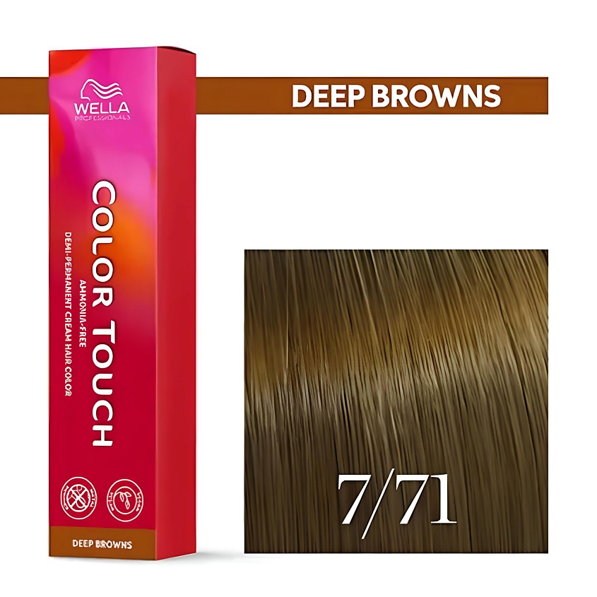 Изображение товара WELLA PROFESSIONALS Color Touch 7/71 янтарная куница безаммиачная краска для волос