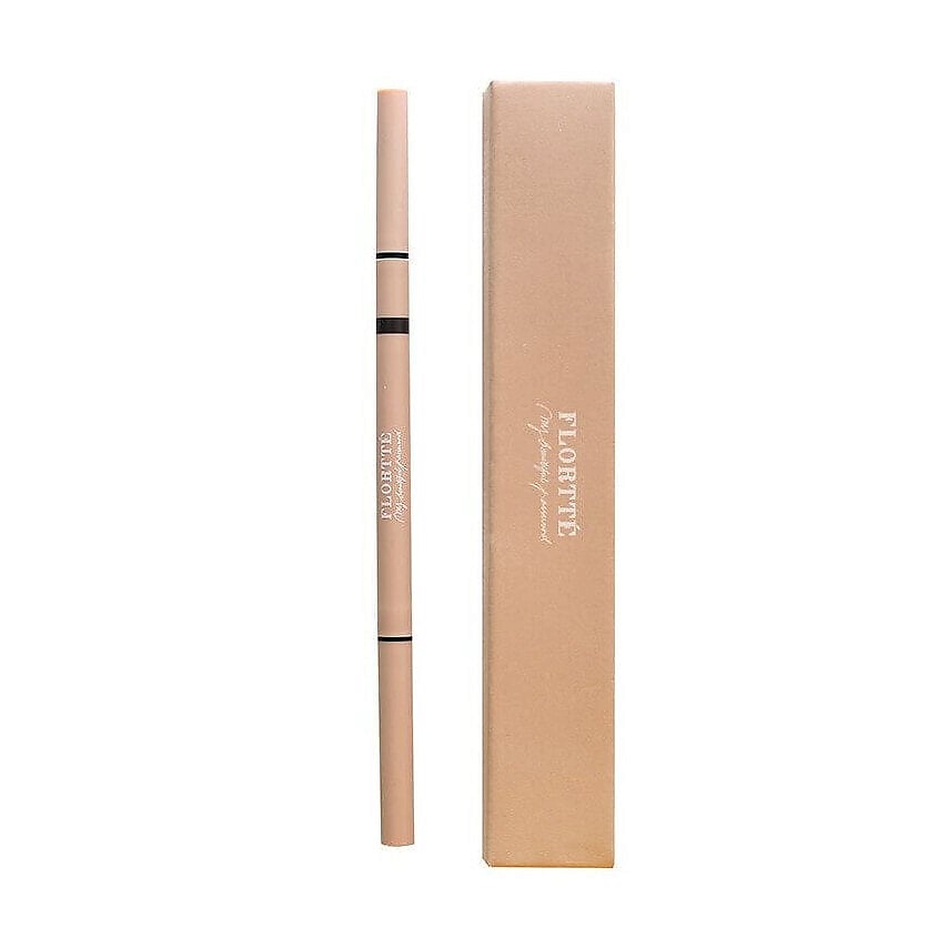 Изображение товара FLORTTE Карандаш для бровей 2 in 1 Eyebrow Pencil, No. B5 для выразительных бровей