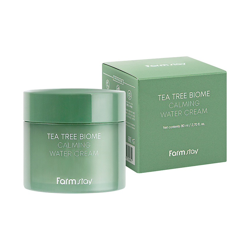 Изображение товара FARMSTAY Увлажняющий крем для лица с чайным деревом Tea Tree Biome Calming Water Cream, 80 мл