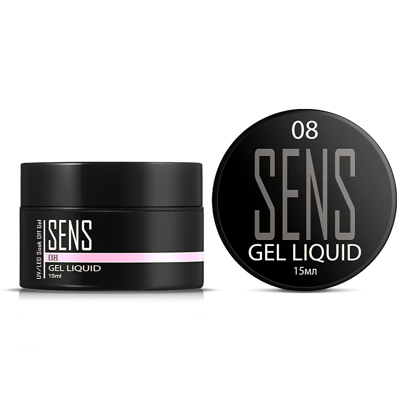 Изображение товара Жесткий гель Liquid SENS для наращивания ногтей 15 мл розовый