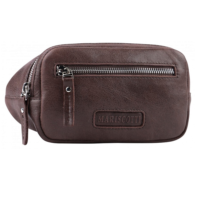 Изображение товара FRANCHESCO MARISCOTTI Сумка поясная кожаная, цвет: коричневый