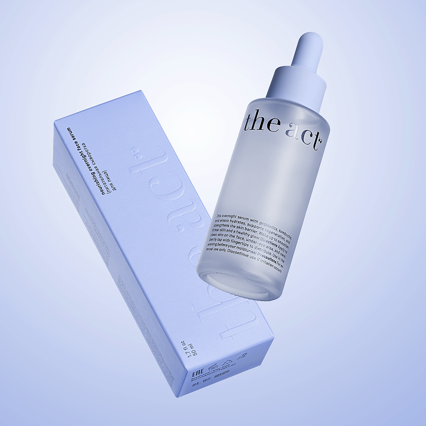 Изображение товара THE ACT Ночная сыворотка для лица с пробиотиками, 50 мл