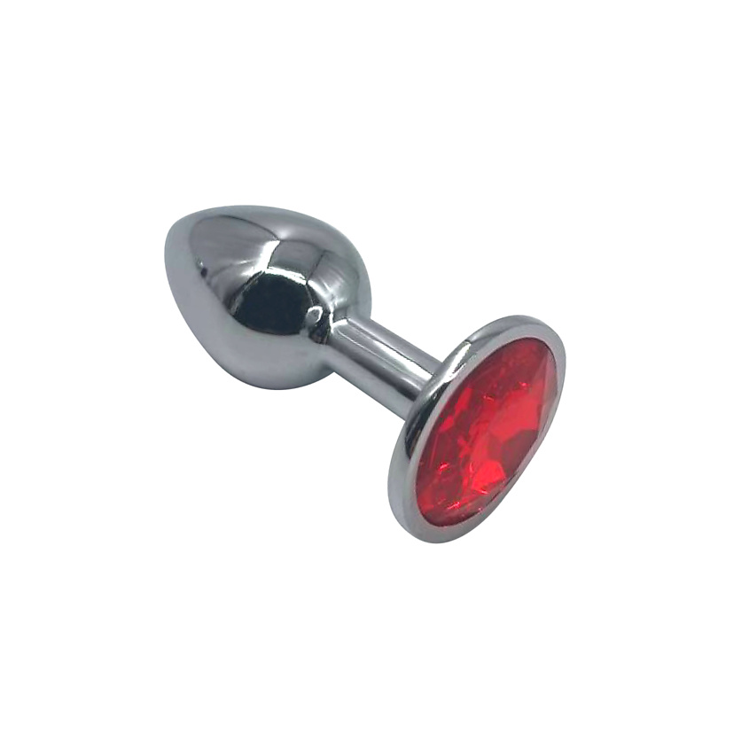 Изображение товара Металлическая анальная пробка с кристаллом QUALIGO размер S для взрослых женщин