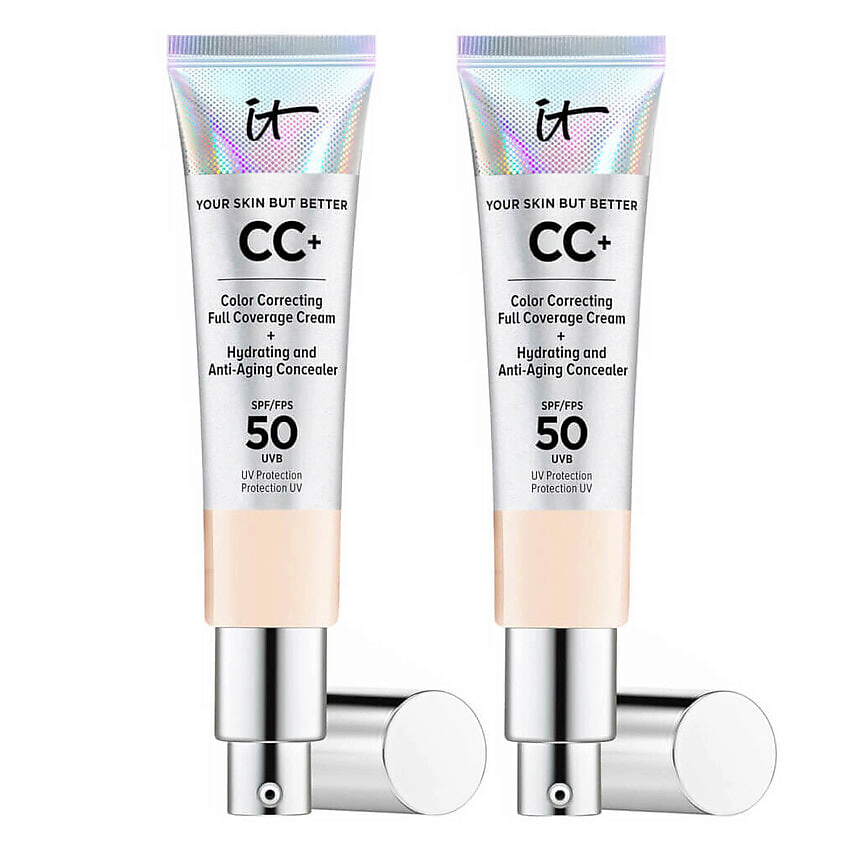 Изображение товара IT COSMETICS СС-крем с антивозрастным уходом Your Skin But Better SPF 50 Duo,2 шт, Fair Beige