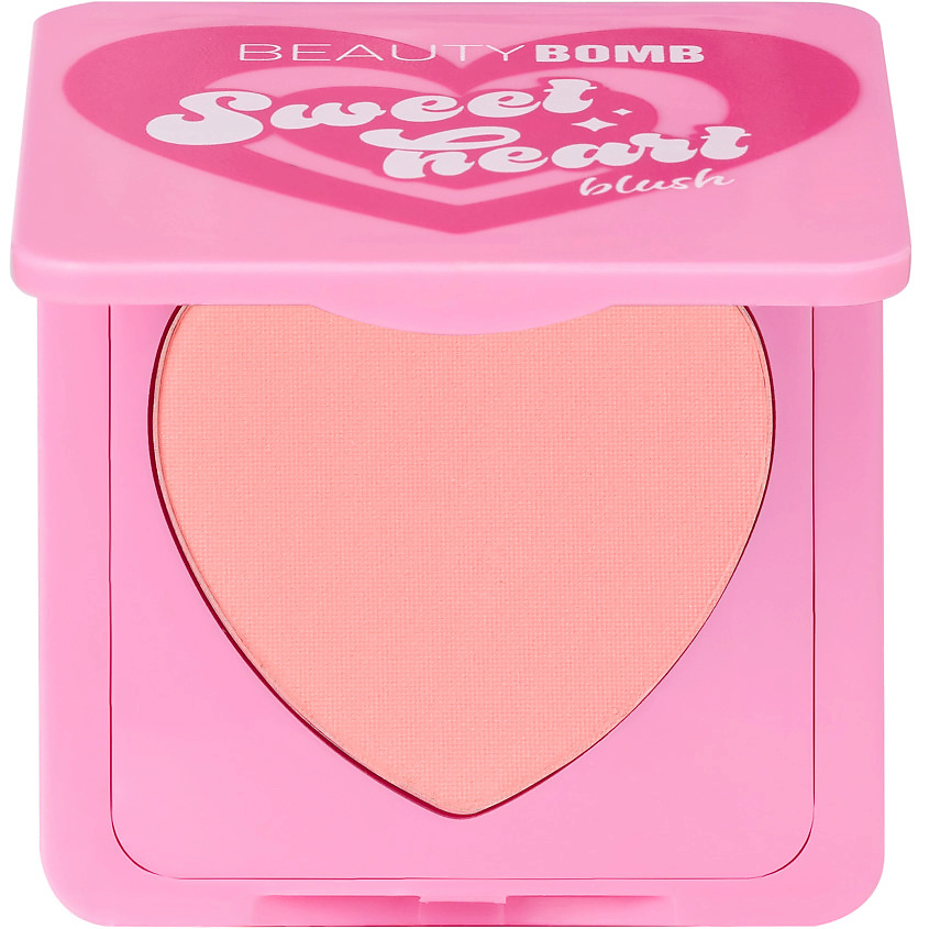 Изображение товара BEAUTY BOMB Румяна Blush Sweetheart, № 02 Heartstopper - Персиковый с шиммером, 4,5 г