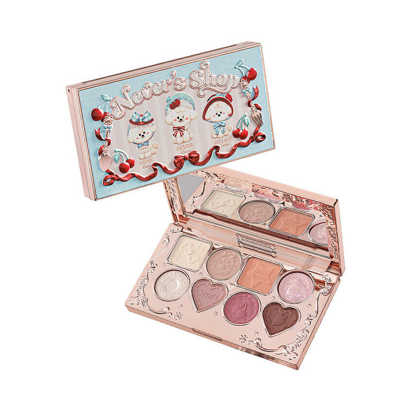 Изображение товара FLOWER KNOWS Палетка теней для век Never's Shop Eyeshadow Palette, 8 цветов