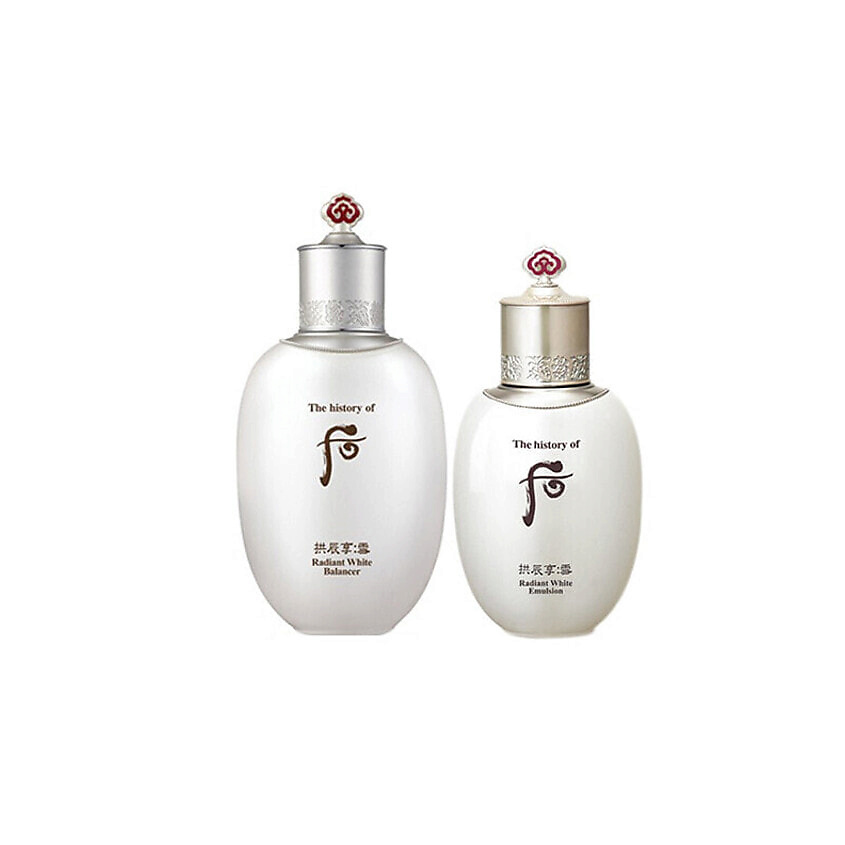 Изображение товара THE HISTORY OF WHOO Набор Radiant White : осветляющий тонер + эмульсия, 150 мл + 110 мл