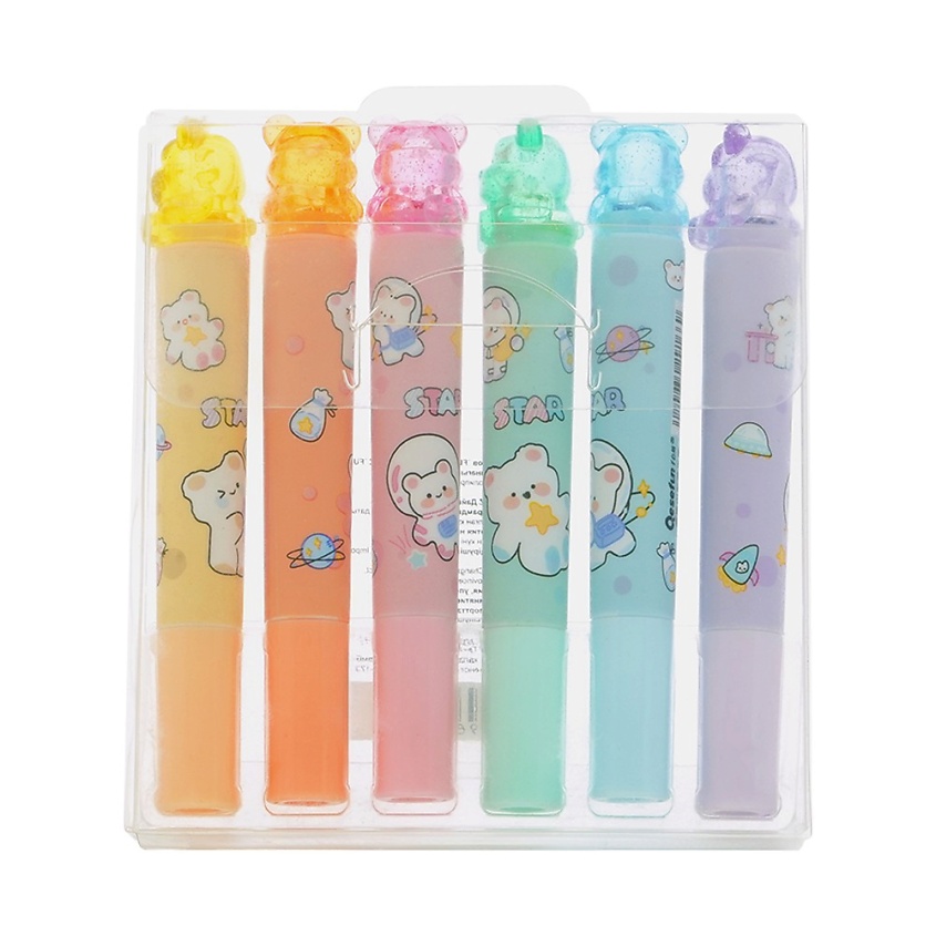 Изображение товара Набор маркеров FUN STARS, 6 ярких цветов для творчества