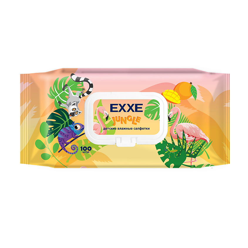 Изображение товара EXXE САЛФЕТКИ ВЛАЖНЫЕ ДЕТСКИЕ "ДЖУНГЛИ", 1 шт.