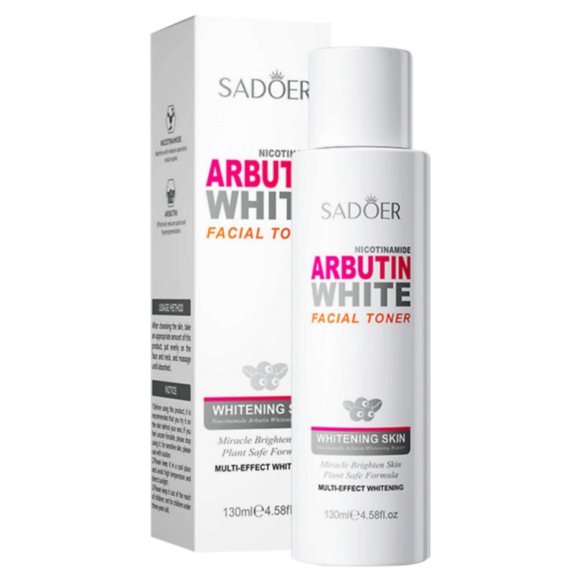 Изображение товара SADOER Тонер для лица осветляющий с арбутином, 130 мл